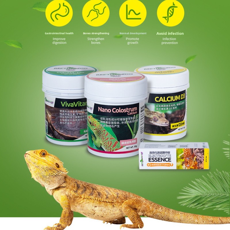 Vitamin D3 Reptile - Reptizoo polvo de calcio para reptiles