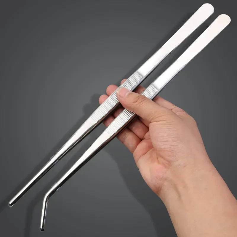 Feeding Tong Stainless - Pinzas de codo de acero inoxidable