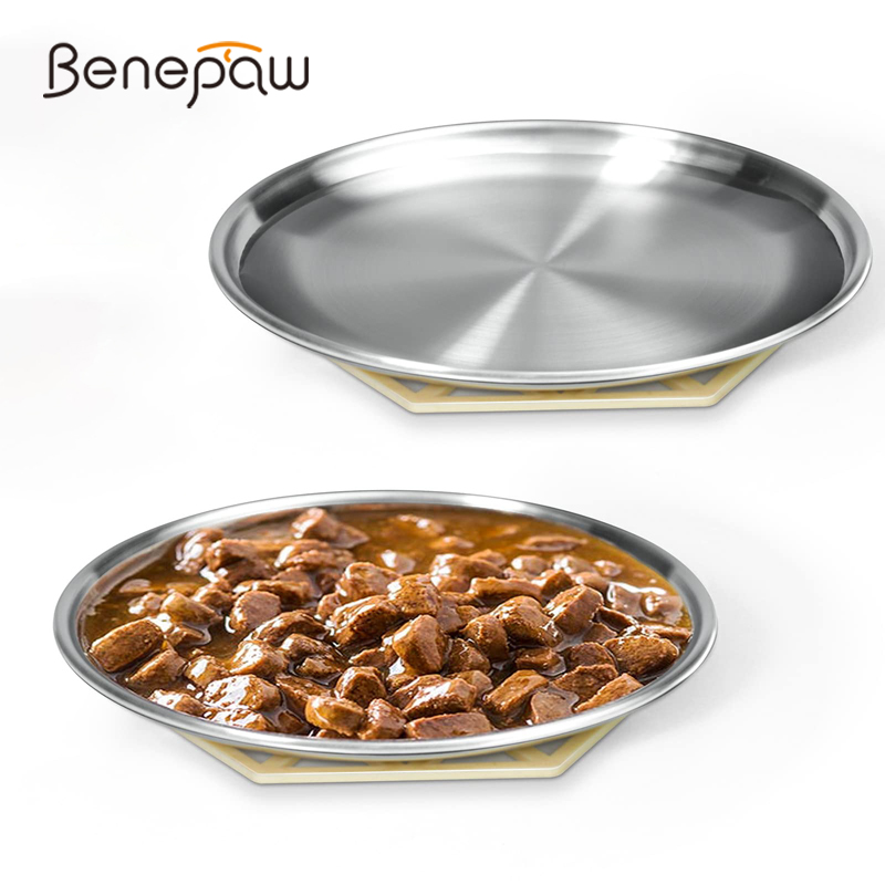 Royal Canin Food Medium - Benepaw-cuenco de acero inoxidable para gatos,