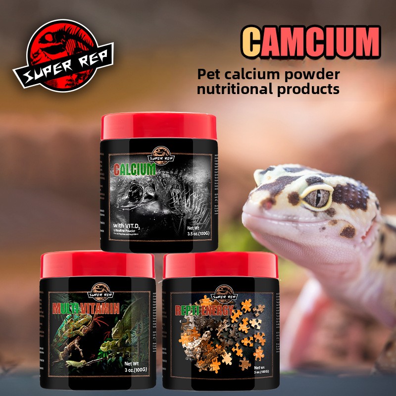 Vitamin D3 Reptile - SuperRep Reptile Calcium Pro-Vitamina y mezcla
