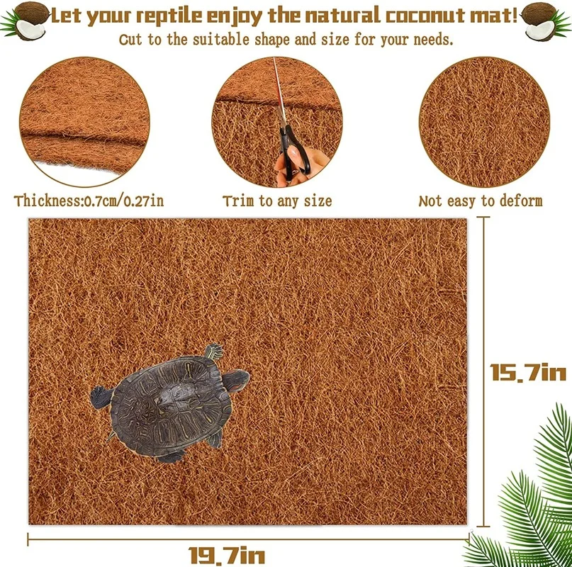 Alfombra para reptiles, estera - Substrate Coconut Fiber reseña y precio