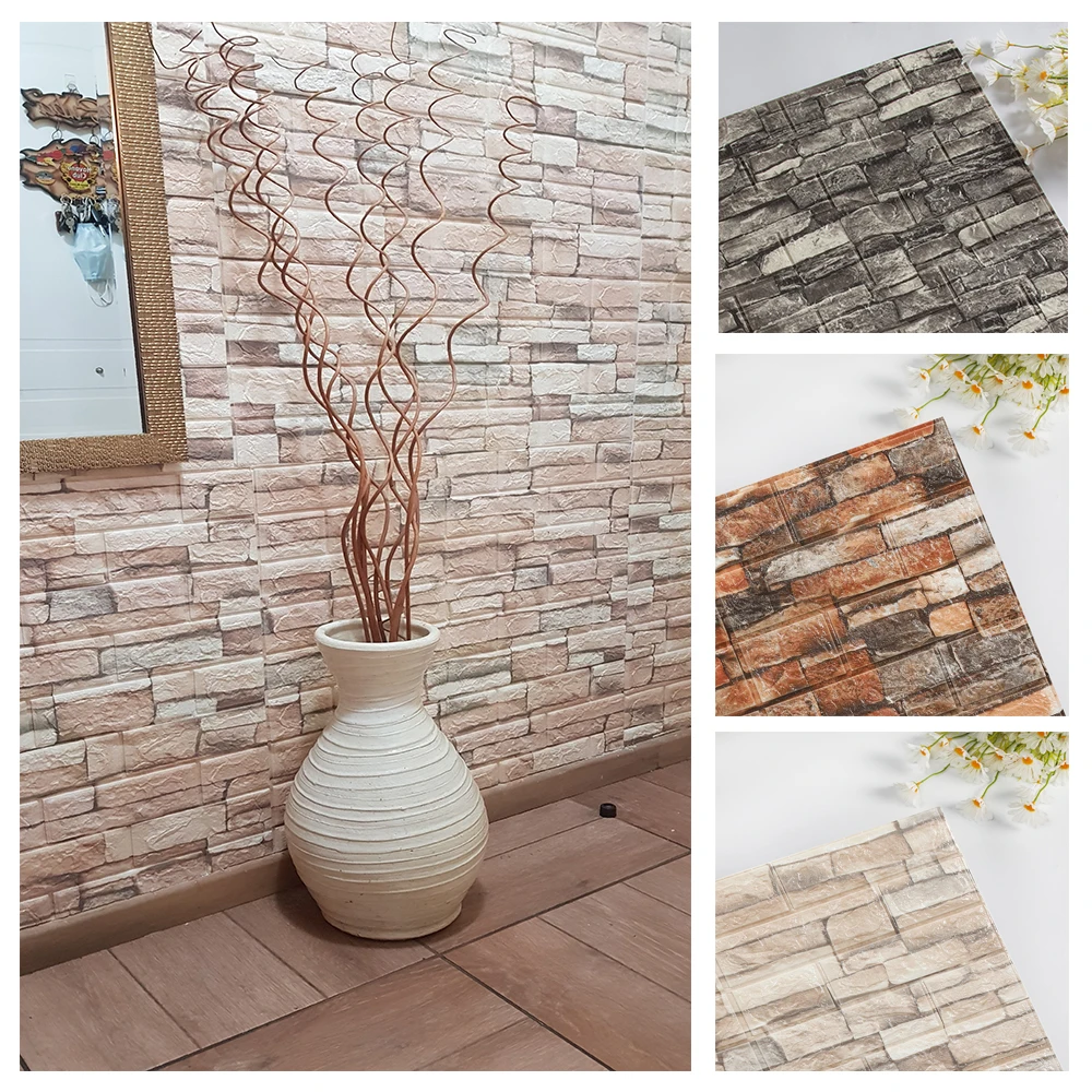 Pegatinas de pared de ladrillo - Pvc Panel Background reseña y precio